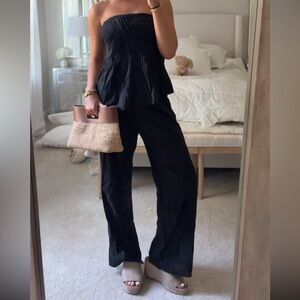 NEW WITH TAGS- Two piece linen pant set